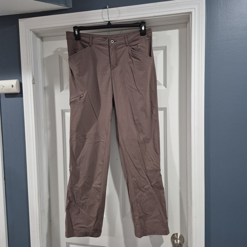 Patagonia Pants Womens 12 Dusky Brown Quandary Cargo Nylon Convertible Hiking